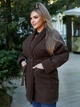Женское кашемировое пальто SOLINNA , Модель 6423 Коричневый, 46-48 - изображение 3