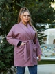 Женское кашемировое пальто SOLINNA , Модель 6423 Розовый, 50-52 - изображение 3