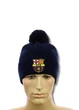 Зимова шапка з помпоном Барселона (Barcelona) (one-size) Темно-синій - зображення 1