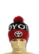 Зимова шапка з помпоном Тойота (Toyota) (one-size) Червоно-чорний - зображення 1