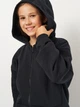 Подростковая теплая толстовка на флисе с капюшоном для девочки Nike FD2931-010 XL 156-166 см Black/White (196607237083) - изображение 4