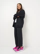Детские теплые спортивные штаны-джоггеры на флисе для девочки Nike IH4310-010 M 137-146 см Black/White (198481195404) - изображение 3