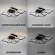 Люстра светодиодная с пультом ESLLSE OVAL 75 Bт 6S 810x600x175 мм Черная - изображение 2