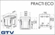 Выдвижной сортер для мусора GTV PRACTI ECO для модуля 450мм на 2 ведра с доводчиком, антрацит - изображение 2