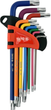 Ключі Yato Torx Т10-Т50 Г-подібні 2-сторонні HRC 58-62 S2 YT-05633 (5906083067310) - зображення 2