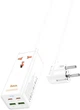 Мережевий подовжувач Hoco AC10A Barry PD65W GaN (2C2A with 1 socket) desktop charger White (6942007601689) - зображення 1