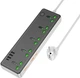 Мережевий подовжувач Hoco AC13A Talento 5-position socket (1C3A) Black (6942007607131) - зображення 2