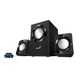 Акустическая система с пластиковым корпусом Genius SW-2.1 300 II, 10 Вт, 65 дБ, 25-18000 Гц, Black (31730053401) - изображение 2