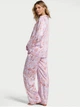 Піжама Сатинова (сорочка + штани) Victoria's Secret Purple Floral Satin Long Pyjamas Set XS Regular Ліловий (2671317D) - изображение 2