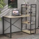 Письменный стол Ferrum-decor Серии Конект c этажеркой 75x120x600 черный ДСП Дуб Сонома 16мм (FRD-104222) - изображение 1