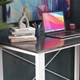 Письмовий стіл Ferrum-decor Драйв 750x1400x700 Білий метал ДСП Сосна Кембра 16 мм (FRD-103208) - изображение 3