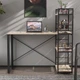 Письмовий стіл Ferrum-decor Серії Конект з етажеркою 75x120x60 чорний ДСП Дуб Сан-Марино 16мм (FRD-104220) - зображення 1