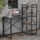 Письмовий стіл Ferrum-decor Серії Конект з етажеркою 75x120x60 чорний ДСП Сосна Кембра 16мм (FRD-104224) - зображення 1