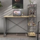 Письменный стол Ferrum-decor Серии Конект c этажеркой 75x120x60 серый ДСП Дуб Артизан 16мм (FRD-104232) - изображение 1