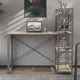 Письменный стол Ferrum-decor Серии Конект c этажеркой 75x120x600 серый ДСП Дуб Сонома 16мм (FRD-104233) - изображение 1
