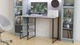 Стіл письмовий Кевін Ferrum-decor 75x140x70 Чорний метал ДСП Бетон 16 мм (FRD-106573) - зображення 2