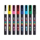 Набір маркерів uni POSCA, 0,9-1,3 мм (PC-3M 8C) - зображення 2