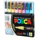 Набор маркеров uni POSCA 0,9-1,3мм 8 шт (PC-3M SOFT COLOR 8C) - изображение 1
