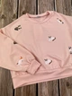 Стильный костюм для девочки Mevis пудра 4566-03 116 см - изображение 7
