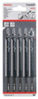 Набір полотен для електролобзика Bosch T 344 DP 5 шт (3165140264198) - зображення 3