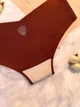Набор женских бесшовных трусиков-слипов, 3 шт, мягкая эластичная ткань, комфортная посадка, незаметны под одеждой, р. M - изображение 9