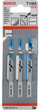 Набір полотен для електролобзика Bosch T 118 A 3 шт (3165140007399) - зображення 1