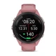 Смарт-годинник Garmin Forerunner 265s з чорним безелем, рожевим корпусом та рожево-сірим силіконовим ремінцем - изображение 1