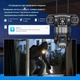 Уличная поворотная тройная камера видеонаблюдения на 3 линзы 12MP WIFI SC28 V380 PRO - изображение 8