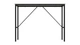 Стіл письмовий Line Тайм Ferrum-decor 750x1000x500 Чорний метал ДСП Біле 16 мм (FRD-104864) - зображення 4