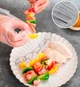 Металеві шампури для аерогриля / духовки / мультипечі Skewers кухонні шпажки для шашлику / барбекю / гриля / м'яса / овочів, 9.2 см, 10 шт, сріблясті (104291461) - зображення 4
