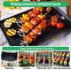 Металеві шампури для аерогриля / духовки / мультипечі Skewers кухонні шпажки для шашлику / барбекю / гриля / м'яса / овочів, 9.2 см, 10 шт, сріблясті (104291461) - зображення 5