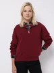 Толстовка на молнии без капюшона женская Colin's CL1076443BRD L Bordeaux (8684112841694) - изображение 1