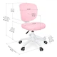 Дитяче крісло Evo-Kids Study Air Plus Pink (арт. Y-101 KP Plus) - изображение 2