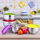 Набір мисок з кришками A-PLUS 5 шт (9035) - зображення 5