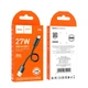 Кабель HOCO X96 Hyper 27W charging data cable Type-C (L=0.25M) Black (6942007609401) - изображение 2
