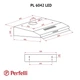 Витяжка плоска Perfelli PL 6042 W LED - изображение 11