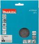 Шліфувальний диск Makita D-78651 125 мм A 80 10 шт (0197050354358) - зображення 1