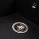 Мойка для кухни VALESO гранит AZURIT 790x500мм прямоугольная врезная без сифона черная PLS-A47464 - изображение 3
