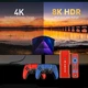 Портативная игровая консоль Android TV Stick + 2 джойстика и пульт ДУ G1 10K HDR Android 14.0 Красный 59041 - изображение 7