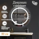 Зеркало 80 см Круглі LED Touch Сенсор Фасадне підсвічування Антизапотівне Mixxus MC02-80-CASE Стекло 5 мм із Срібною амальгамою Алюмінієвий каркас Часи Товщина 3 см (MI7158) - зображення 1