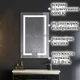Дзеркало 50x80 см LED Touch Сенсор Фасадне підсвічування Діммер Антизапотівне Mixxus Hard HARD MR07-50x80 Скло 5 мм з Срібною амальгамою Алюмінієвий каркас Товщина 3 см (MX9992) - изображение 5