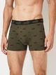Набор трусов боксеров мужских хлопковых Puma Elements Men Logo Print Boxers 2P 93875403 L 2 шт Forest (8720245833721) - изображение 3