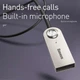 AUX-stereo (HiFi-sound) Bluetooth-аудиоадаптер Baseus Elegance Silver + громкая связь Hands Free c микрофоном, чёрный кабель (CABA01-01) - изображение 7