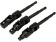 Uchwyt-adaptery nasadek YATO z 6-kąta - 1/4" na kwadrat - 1/4", 3/8", 1/2" L=125 mm Cr-V 3 szt (YT-04641) - obraz 3
