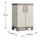 Шафа Keter Kis Excellence Low Cabinet бежева низька пластикова багатофункціональна (241048) - изображение 5