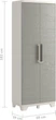 Шафа для зберігання пластикова Keter Kis Armadio Linear Wood Utility бежева для швабри, мітли (248102) - изображение 4