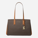 Сумка жіноча зі штучної шкіри велика Michael Kors Laila 30S5G9IT2B 252 Коричнева (800070345256) - зображення 1