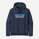 Худі утеплене чоловіче Patagonia P-6 Logo Uprisal Hoody 39622 NENA L Синє (800070209546) - зображення 3