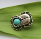 Министатуэтка Жук Скарабей Сріблення Бірюза Semantic Jewelry 3.0 x 2.5 x 0.5 см - зображення 5