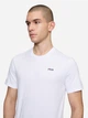 Футболка хлопковая длинная мужская Fila FAM0874-10001 S Белая (4067777175603) - изображение 4